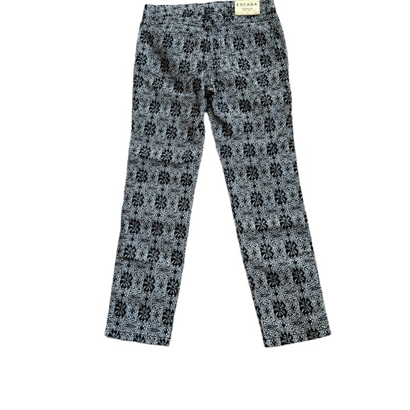 ESCADA black/white lace-look jeans size 36 EU, NWT - Picture 3 of 14